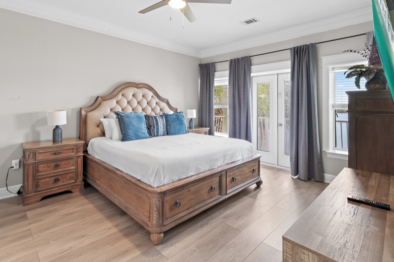 Primary suite king bedroom